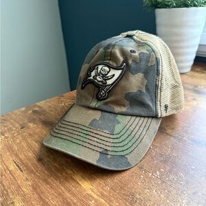 Tampa Bay Buccaneers Camo USA Hat Cap 47 Brand Adjustable NFL Vintage Retro